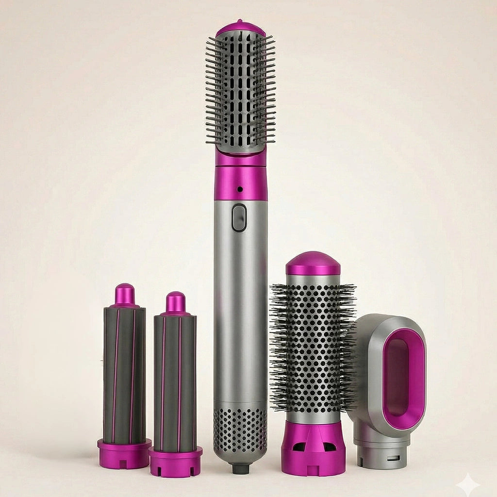 Cepillo Multiuso Rizador Secador 5 En 1