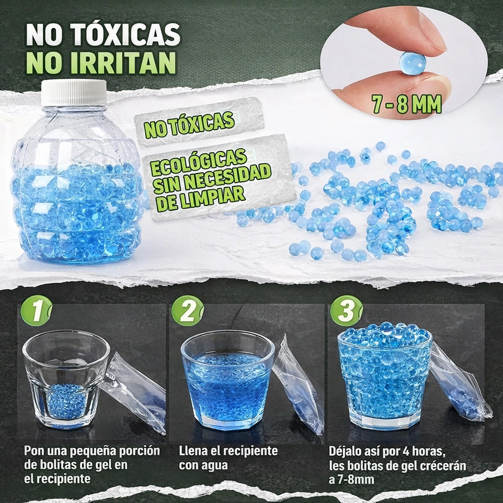 Pistola de Juguete Balines De Gel Recargable