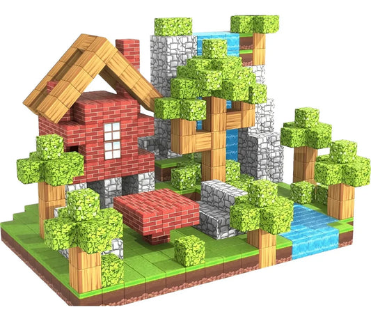 Bloques magnéticos de construcción tipo Minecraft