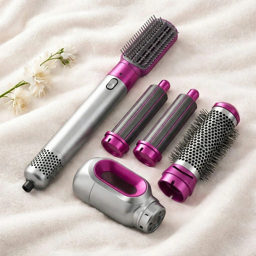 Cepillo Multiuso Rizador Secador 5 En 1