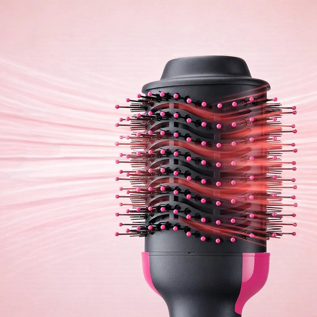 Cepillo Secador 3 en 1 Rizador Plancha de Cabello
