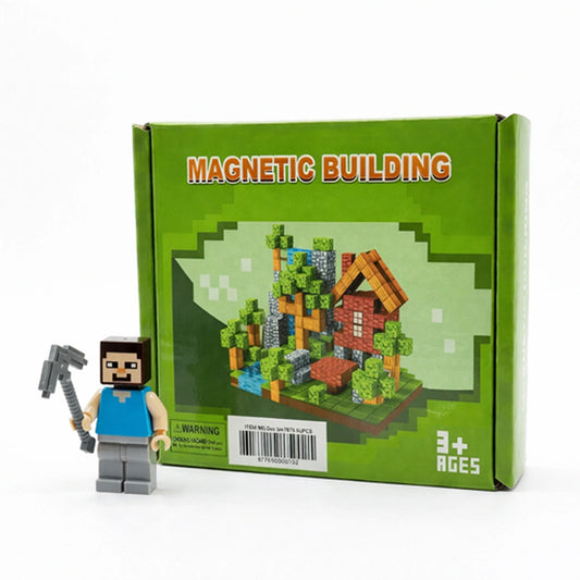 Bloques magnéticos de construcción tipo Minecraft