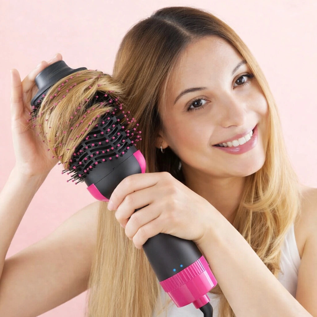 Cepillo Secador 3 en 1 Rizador Plancha de Cabello