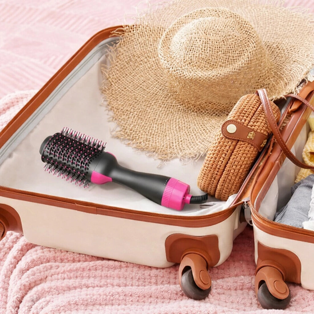 Cepillo Secador 3 en 1 Rizador Plancha de Cabello